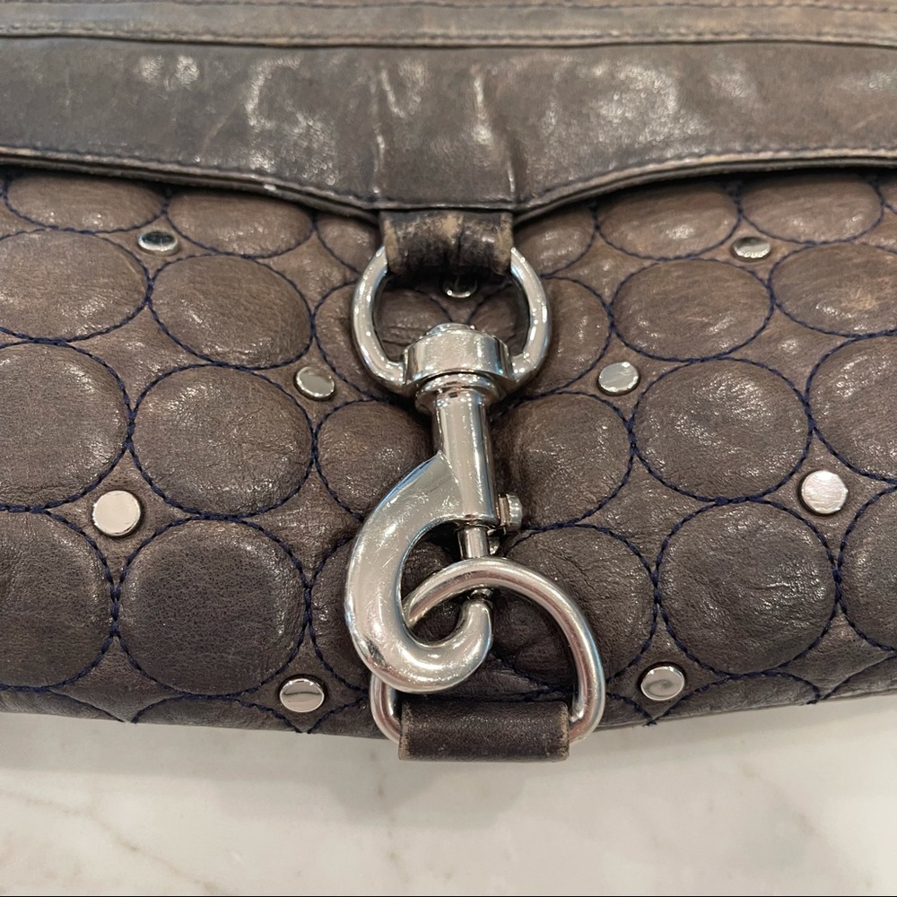 🎉HOST PICK🎉 Rebecca Minkoff navy & silver studded purse - Picture 4 of 13